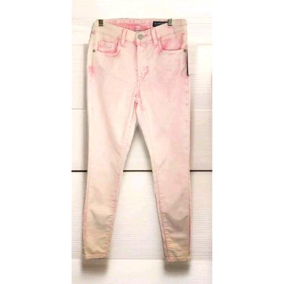 BLANKNYC Pink Acid Wash Jeans Women's 26 The Bond  Skinny Cotton Blend New - Picture 1 of 7